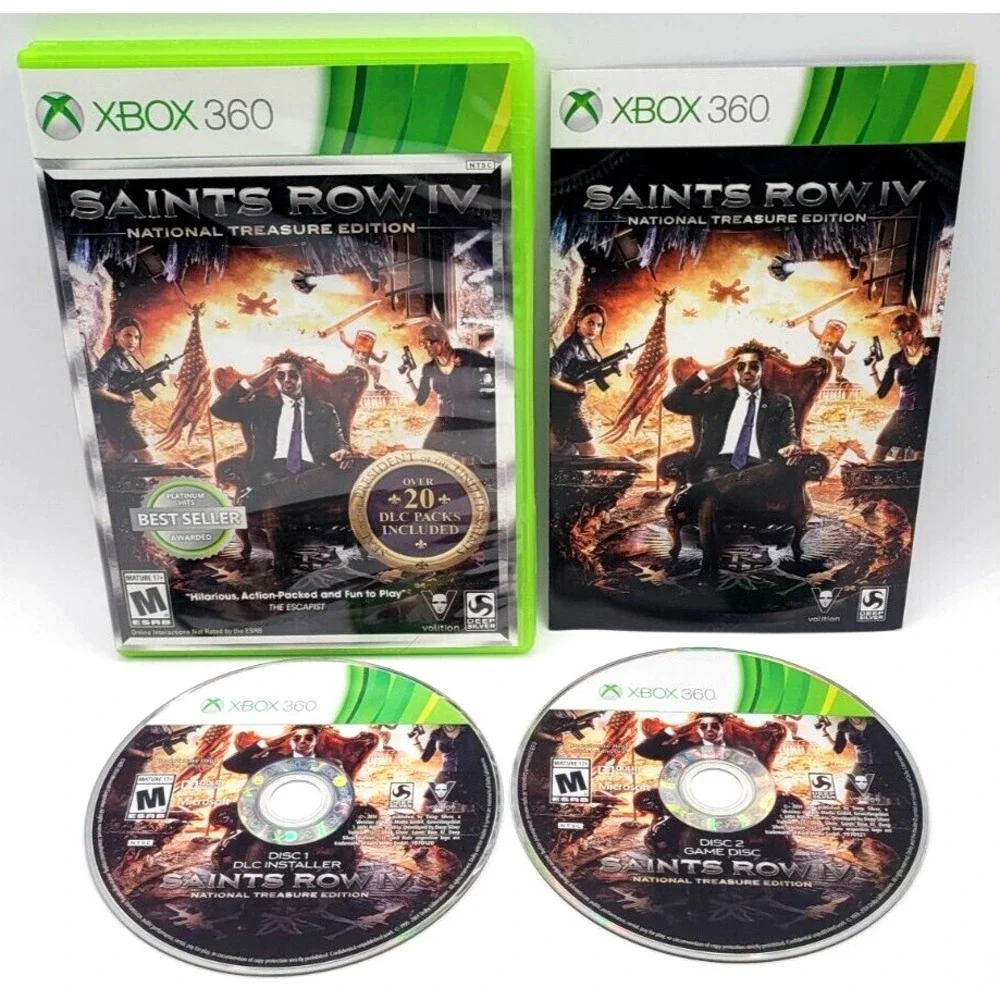 SAINTS ROW IV NATIONAL TREASURE EDITION XBOX 360 GAME CIB COMPLETE IN BOX